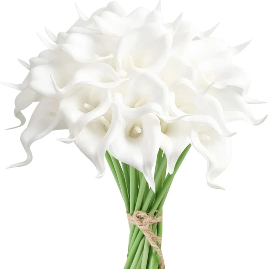 Artificial Lotus Flowers 10/20pcs – Wedding & Home Decor Artificial Flower Branches Babs Beige 20 pcs