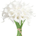 Artificial Lotus Flowers 10/20pcs – Wedding & Home Decor Artificial Flower Branches Babs Beige 20 pcs
