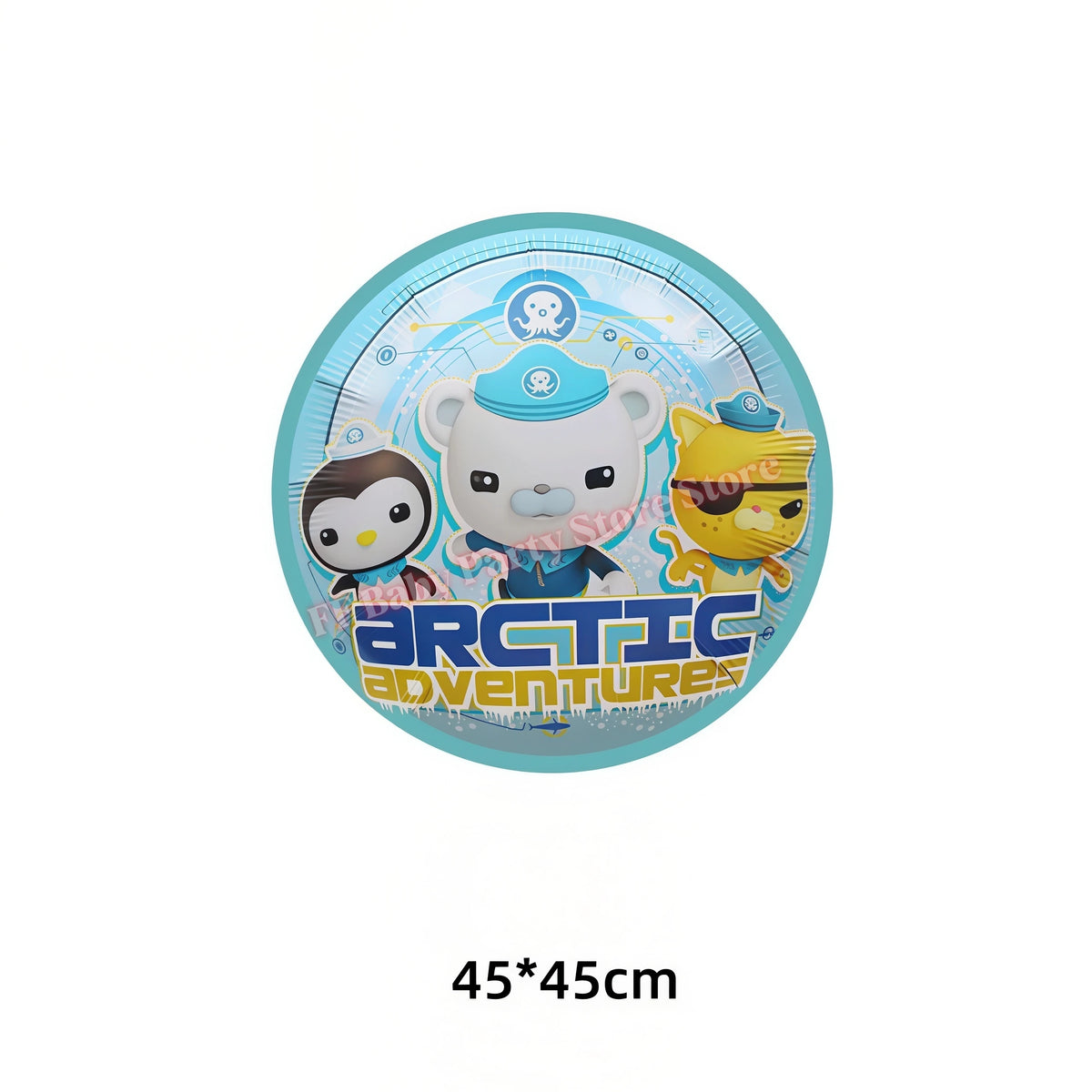 Octonauts Birthday Foil Balloons – Baby Shower Party Decor Party Foil Balloons Babs 1pc balloon 4