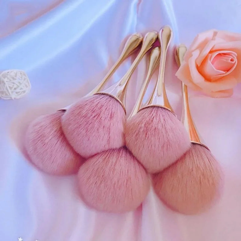 Rose Gold Powder Blush Brush – Large Professional Makeup Brush Makeup Brush Babs