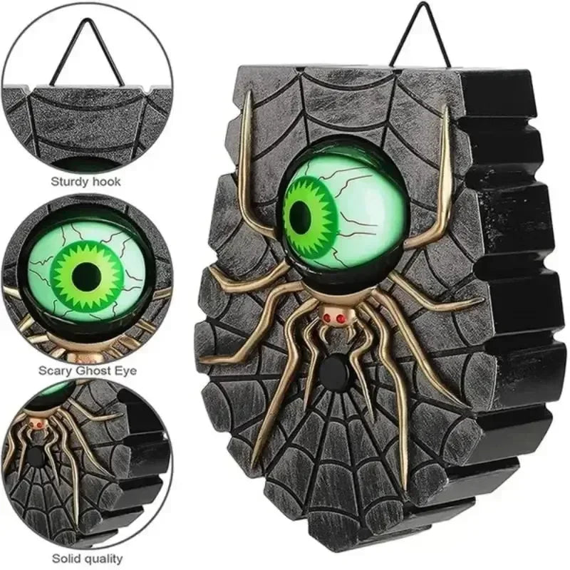 Halloween Animated Eyeball Doorbell – Spooky Sound & Light-Up Halloween Doorbell Prop Babs