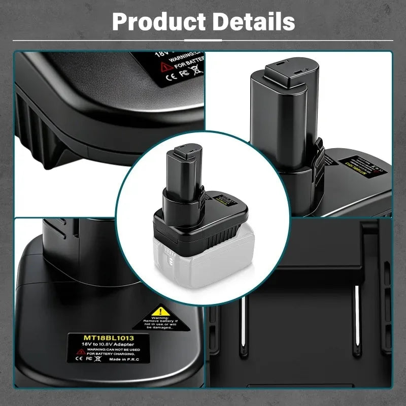 MT18BL1013 Makita 18V to 12V Battery Adapter for Cordless Tools Battery Adapter Babs