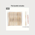 Bamboo Mini Food Picks 9cm – Disposable Double Prong Fruit Forks Bamboo Food Picks Babs 500pcs