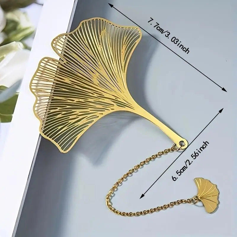 4pcs Golden Hollow Metal Bookmarks with Chains | Gift for Readers Metal Bookmarks Babs