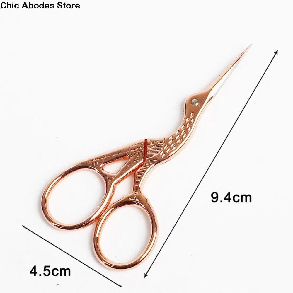 Vintage Bird Crane Embroidery Scissors – Stainless Steel Tailor Shears Embroidery Scissors Babs