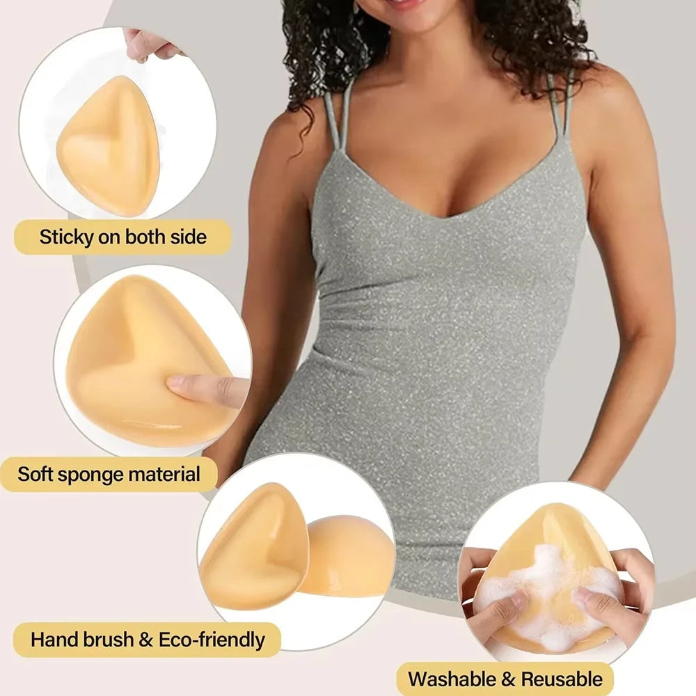 Double-Sided Sticky Bra Inserts – Invisible Push Up Lift Pads Bra Inserts & Pads Babs