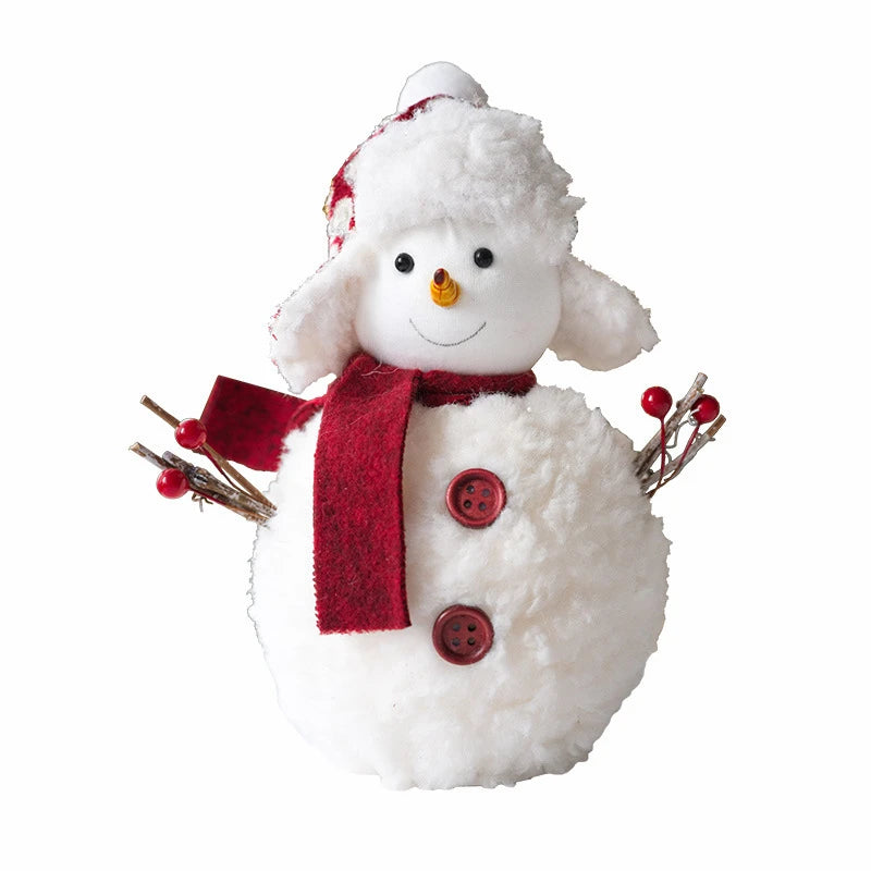 Plush Christmas Snowman Ornament – Holiday Decor & Kids Gift Christmas Ornament Babs