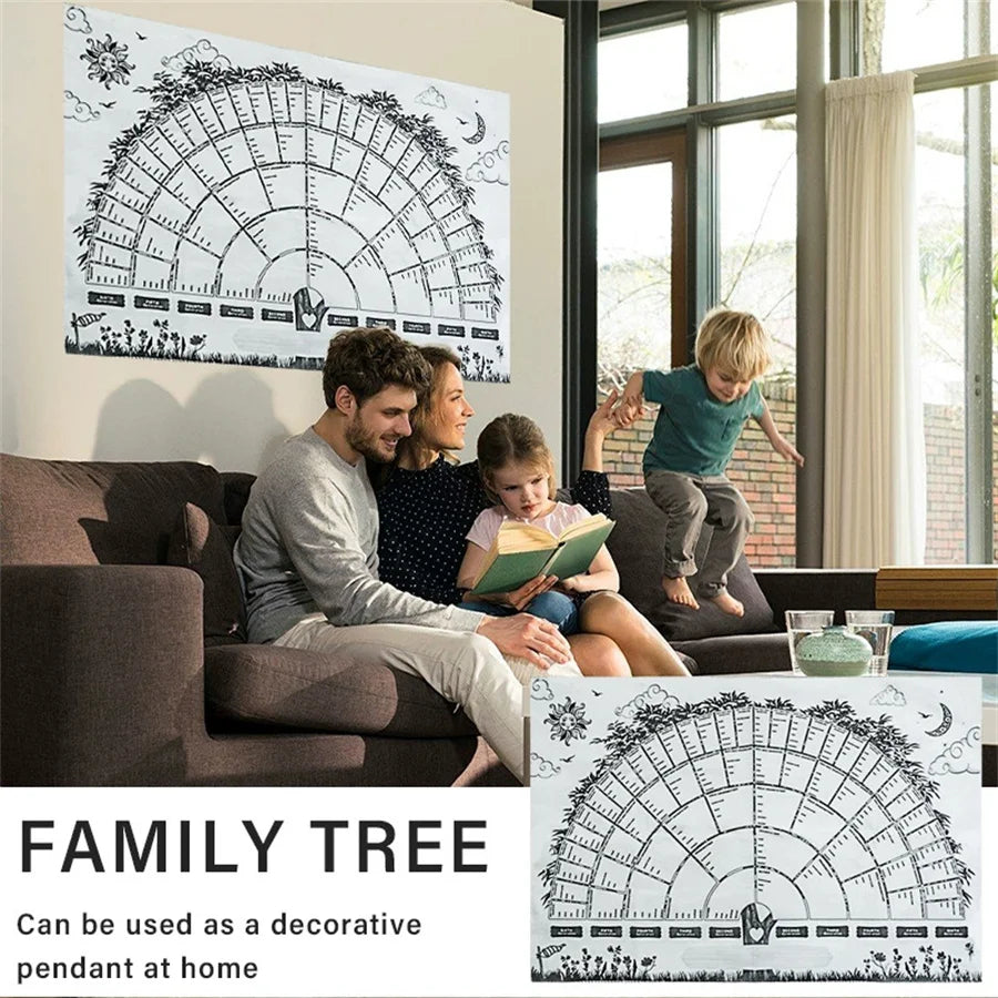 DIY Family Tree Pendant – Personalized Ancestry Heritage Art Wall Art Pendant Babs