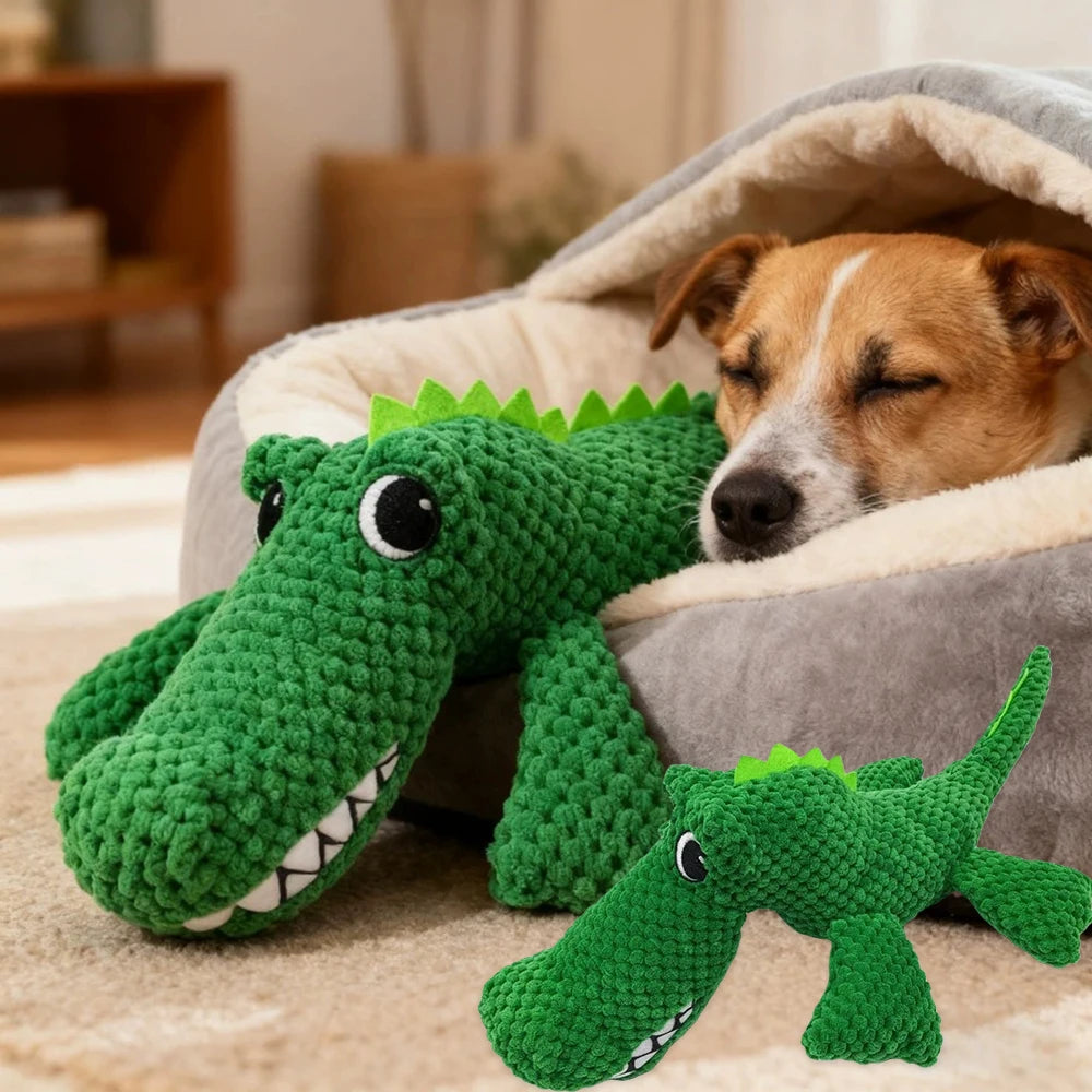 Plush Squeaky Dog Toy – Dinosaur Design for All Dog Sizes Squeaky Plush Dog Toy Babs