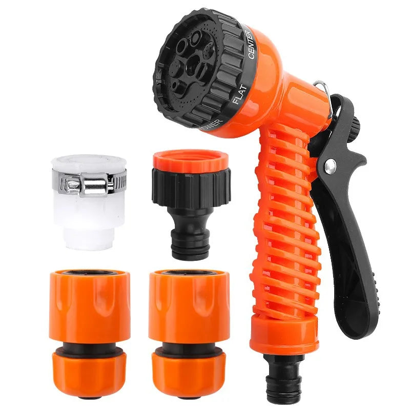 8-Mode High-Pressure Garden Spray Gun – Adjustable Nozzle Garden Spray Gun Babs With connector A