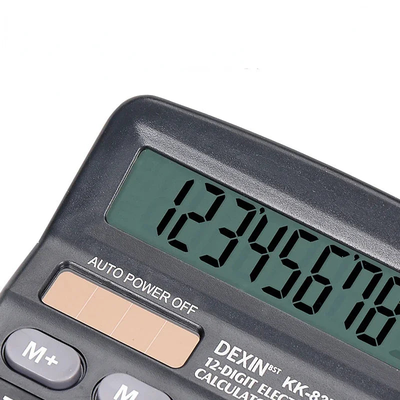 12-Digit Solar & Battery Calculator – Large LCD Display Desktop Calculator Babs