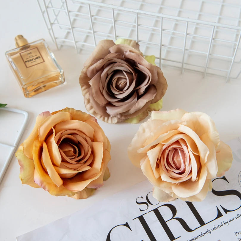 Silk Rose Artificial Flowers 10/20Pcs – Wedding & Home Decor Artificial Silk Flowers Babs