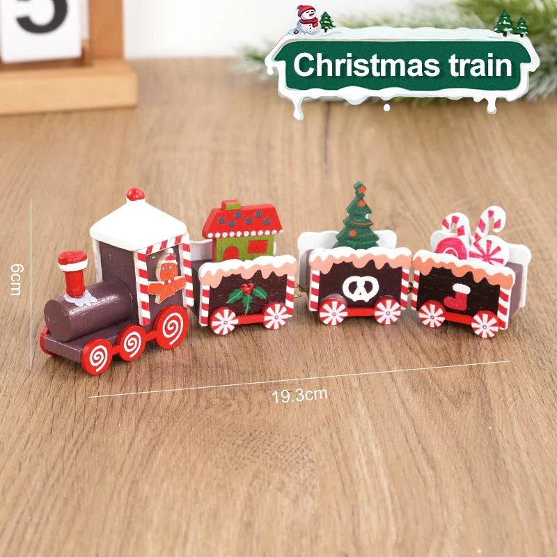 Christmas Wooden Train Ornament – Xmas Decor & Kids Gift Christmas Ornament Babs Style5