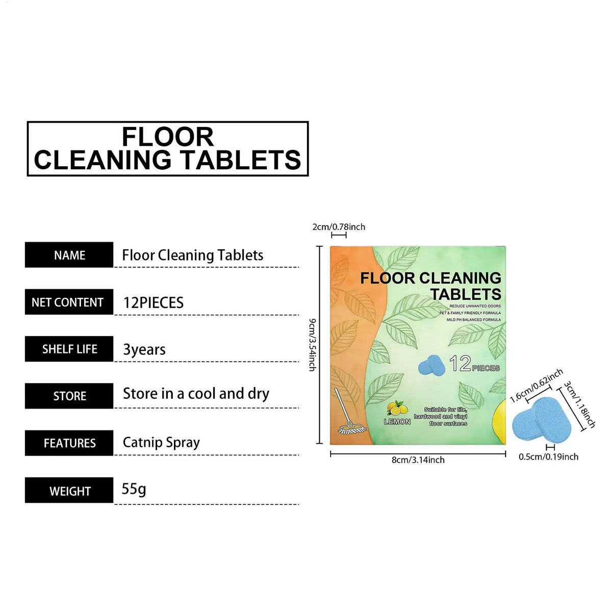 Floor Cleaning Tablets – Deep Clean, Deodorize, Multi-Surface Floor Cleaner Tablets Babs