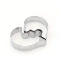 Love Puzzle Cookie Cutter – 3D Stainless Steel Fondant Mold Cookie Cutter Mold Babs 1pc