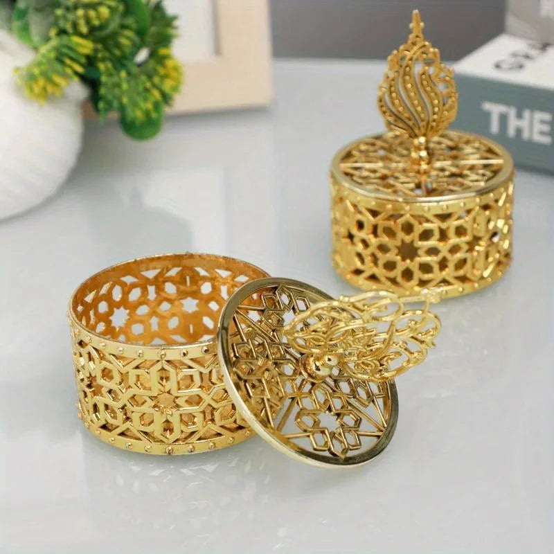 4PCS Gold-Plated Candy Gift Boxes for Baby Shower & Parties Gift Packaging Box Babs