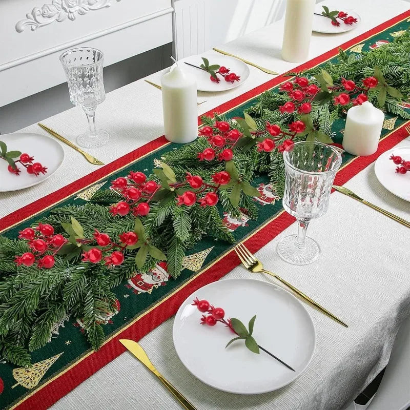 10 Pcs Foam Red Berry Bouquet – Christmas Artificial Flowers Artificial Flower Stems Babs