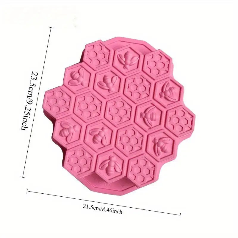 Silicone Bee Honeycomb Mold – 19-Cell Baking & Craft Mold Silicone Baking Mold Babs