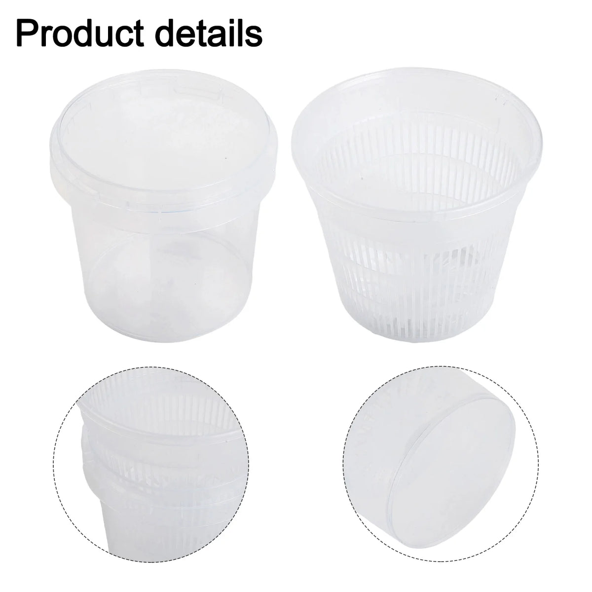 Self-Watering Orchid Pot | Transparent Plastic Planter with Holes Self-Watering Planter Babs