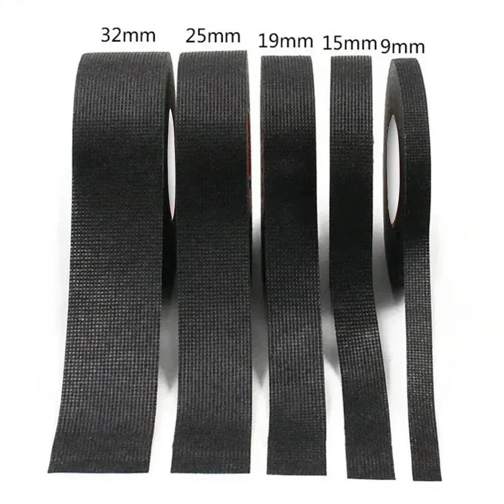 Black Electrical Fabric Tape – Heat Resistant Waterproof Wire Wrap Electrical Fabric Tape Babs
