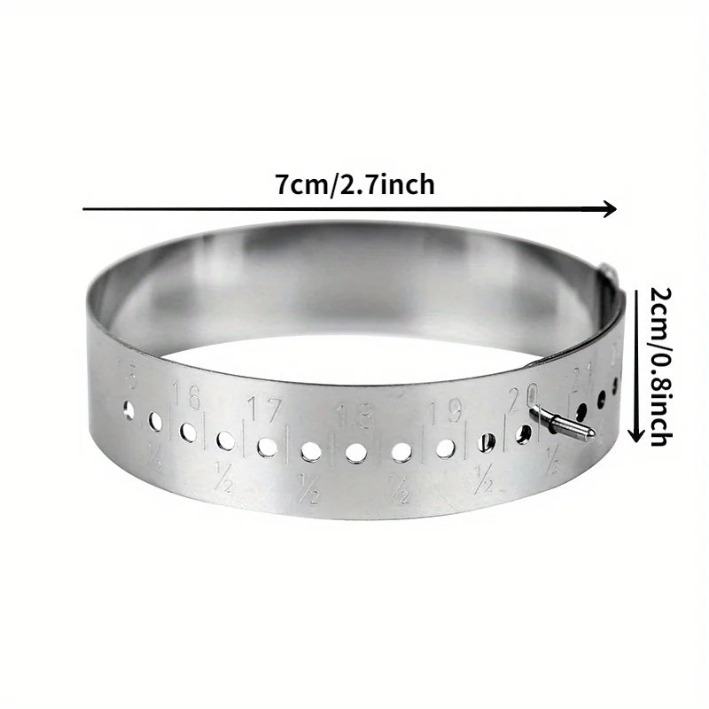 Stainless Steel Bangle Sizer Gauge | DIY Bracelet Measuring Tool Jewelry Sizing Tool Babs