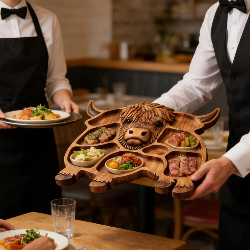 Cow Charcuterie Board – Wooden Food Platter for Parties Charcuterie Serving Board Babs
