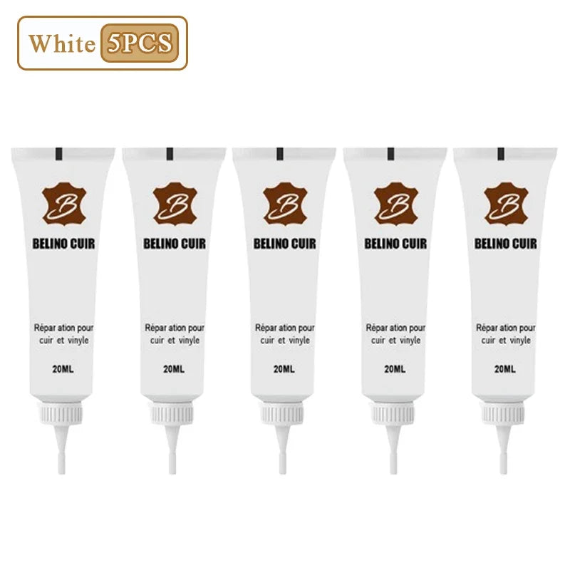 Leather Repair Cream – Scratches, Cracks, Car Seats & Sofa Leather Repair Cream Babs White-5PCS