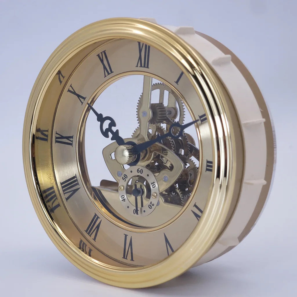 3D Retro Gold Wall Clock – Silent Quartz Antique Home Décor Decorative Wall Clock Babs