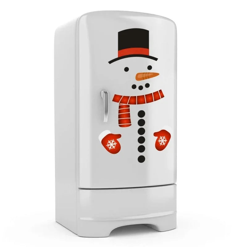 10pcs Snowman Christmas Fridge Magnets – DIY PVC Holiday Set Holiday Fridge Magnets Babs
