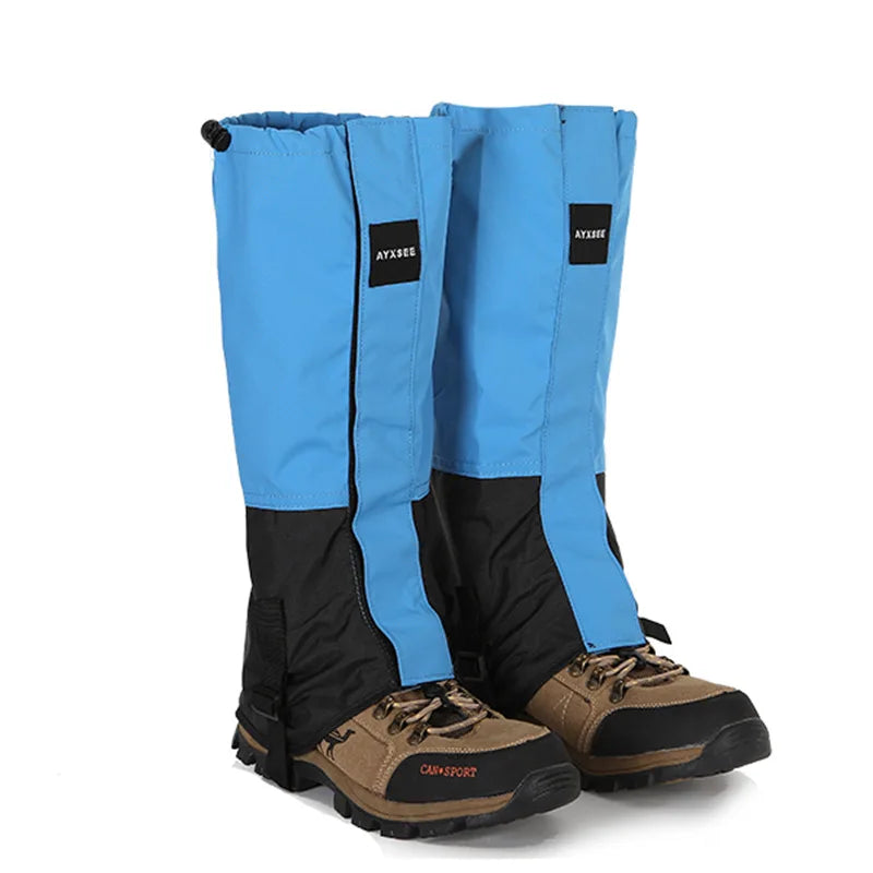 Waterproof Leg Gaiters for Hiking, Skiing & Outdoor Use Outdoor Leg Gaiters Babs blue