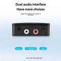 Bluetooth 5.4 Receiver AUX 3.5mm & Type-C Audio Adapter Bluetooth Audio Receiver Babs Black