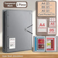 PP Binder Storage Booklet A4/A5/B5 – ID & Document Organizer Document Storage Binder Babs Transparent black