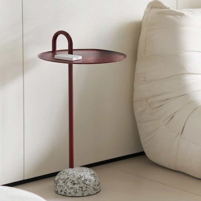 Modern Round Marble Coffee Table | Stainless Steel Frame Round Coffee Table Babs