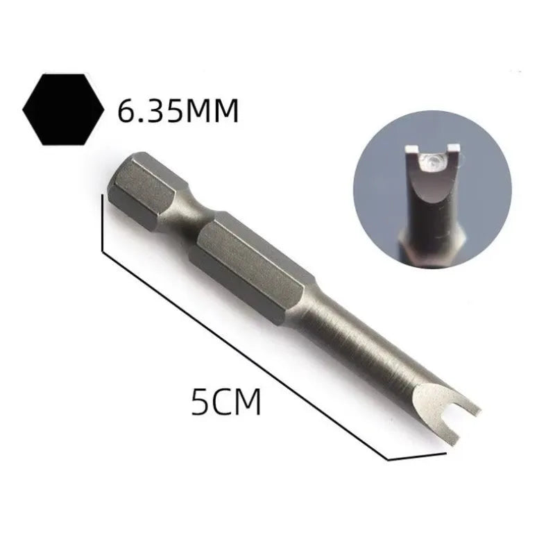 4-Set Special Screwdriver Bits – Y, Triangle, U & Cross, 50mm Screwdriver Bit Set Babs