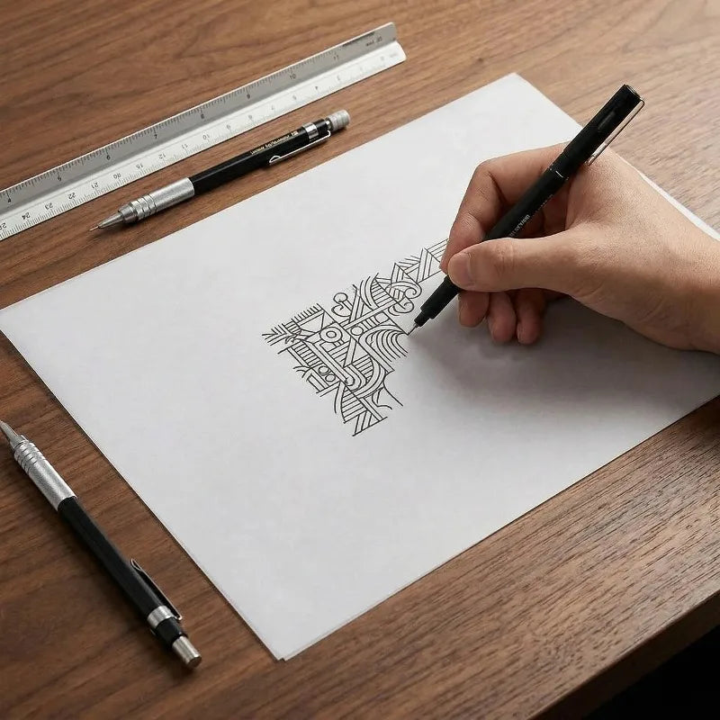 A4 Tracing Paper 100 Sheets – Calligraphy & Art Sketch Tracing Paper Babs