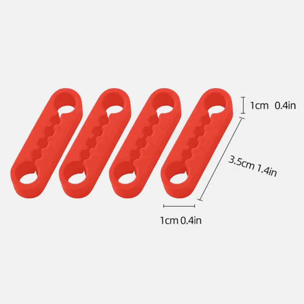 Universal Car Door Shock Absorber Silicone Damper Pads 4pcs Car Door Damper Pad Babs Red