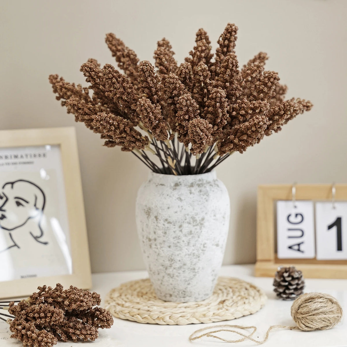 Silk Artificial Chrysanthemum Flower Branch – Wedding & Home Décor Artificial Silk Flowers Babs