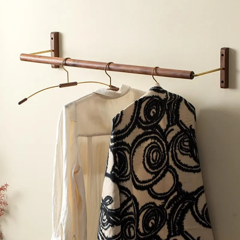 Solid Wood Wall Mounted Coat Rack – Walnut & Rosewood Hanger Wall Mounted Coat Rack Babs
