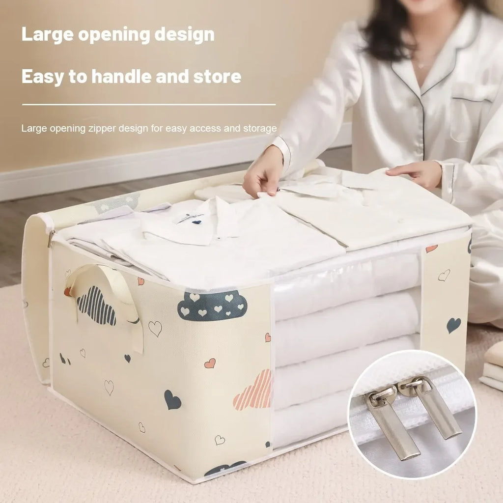 Large Foldable Non-Woven Storage Bag – Quilt & Clothing Organizer Foldable Storage Bag Babs