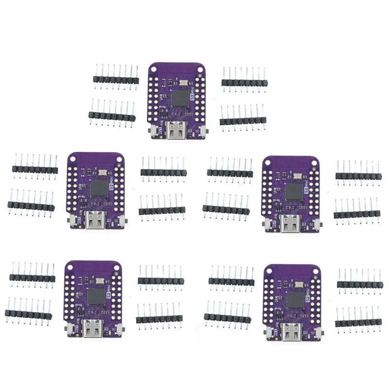 5-Pack ESP32-S2 Mini WiFi Dev Board | 4MB Flash 2MB PSRAM WiFi Development Board Babs Default Title