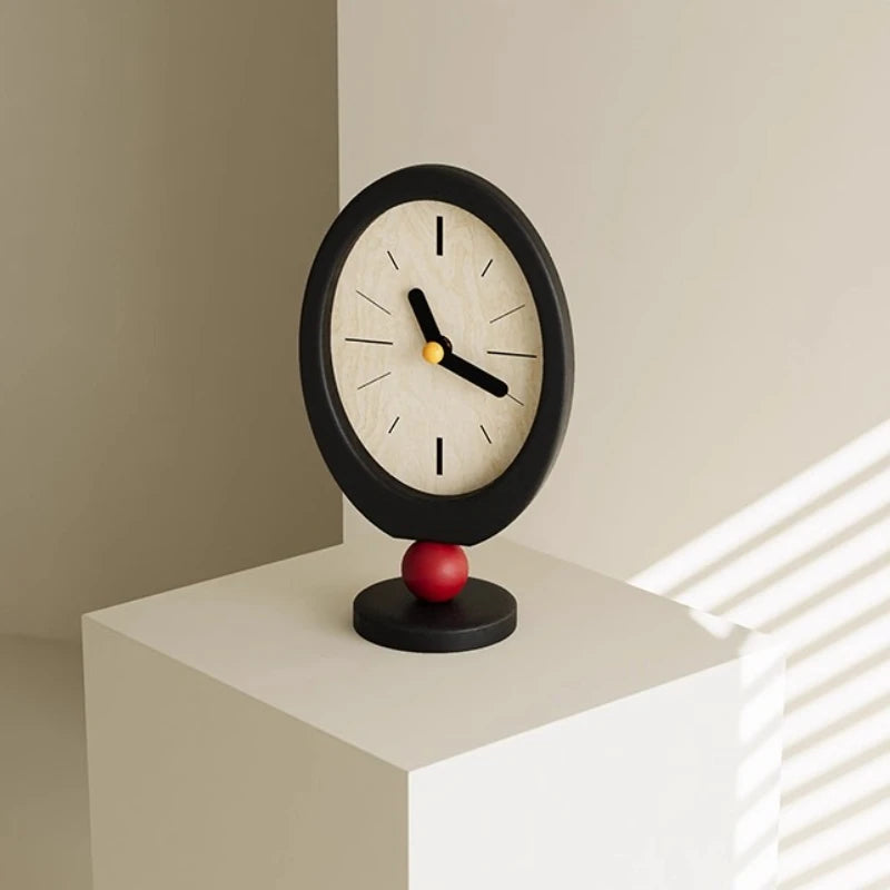 Wooden Silent Desk Clock | Nordic Style Home Décor Wooden Desk Clock Babs