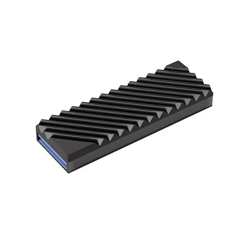 M.2 2280 NVMe SSD Aluminum Heatsink Cooler with Thermal Pad SSD Heatsink Cooler Babs Black