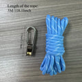 Rope Buckle Set with Lock Buckle – Camping & Outdoor Tie-Down Rope & Buckle Set Babs Blue