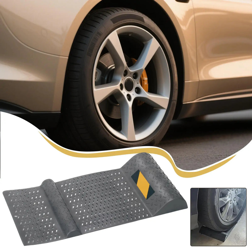 Garage Wheel Stopper Parking Mat – Tire Guide & Barrier Pad Garage Parking Stopper Babs