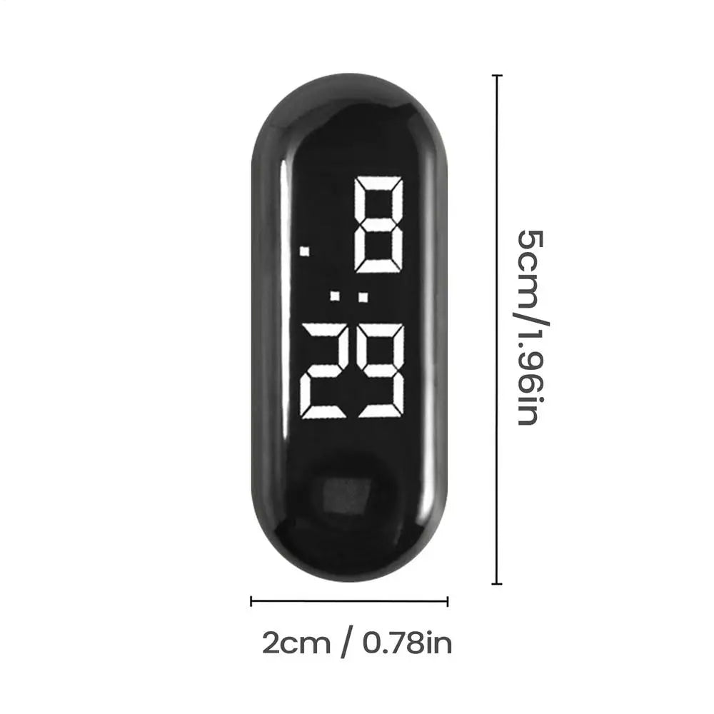 Waterproof Mini LED Car Clock – Adhesive Digital Dashboard Clock Car Dashboard Clock Babs 02
