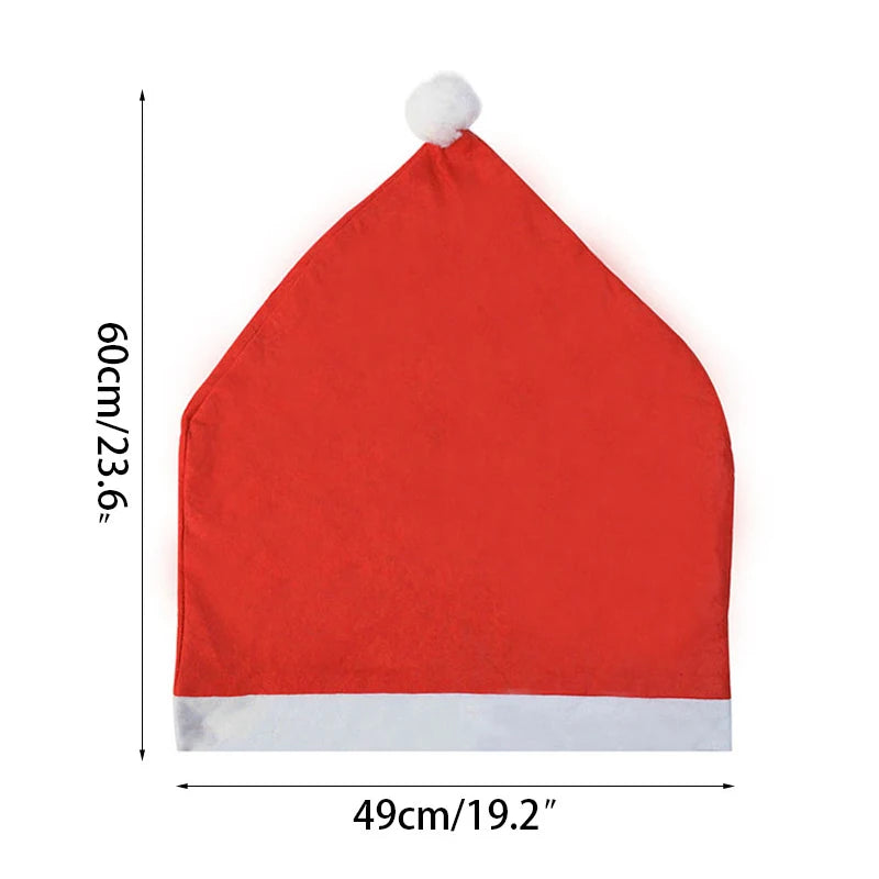 Christmas Chair Back Covers – Holiday Dinner Décor, 1-6 Pcs Holiday Chair Cover Babs