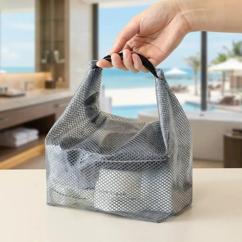 Clear Large Travel Toiletry Bag – Waterproof PVC Cosmetics Pouch Travel Toiletry Bag Babs
