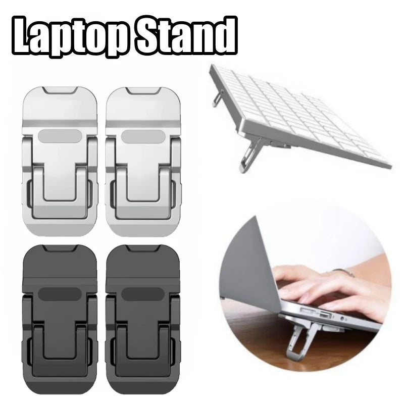 Self-Adhesive Laptop Stand Risers – Adjustable Tilt Cooling Feet Laptop Stand Riser Babs