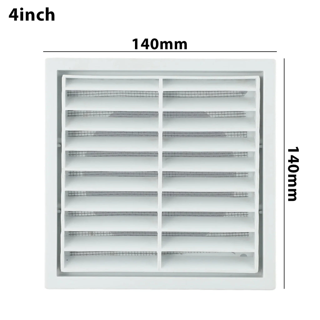 Plastic Ventilation Grille with Steel Mesh – Wall & Duct Vent Ventilation Grille Babs 100mm