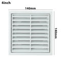 Plastic Ventilation Grille with Steel Mesh – Wall & Duct Vent Ventilation Grille Babs 100mm